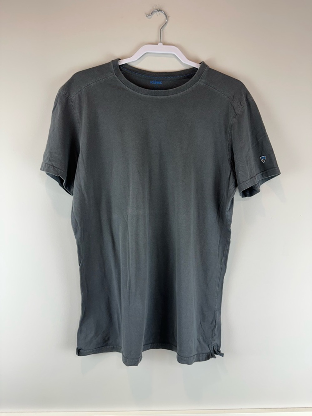 Kuhl Mens Gray 100% Organic Cotton Wildfibre Short Sleeve Casual Tee Shirt Large